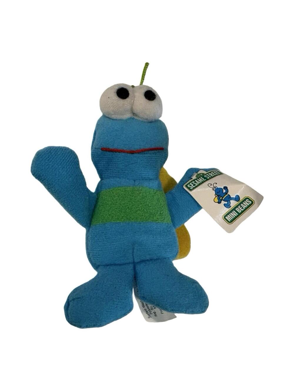 Twiddlebug Vintage 1999 Sesame Street Kellogg's Mini Beans 4" Plush Toy